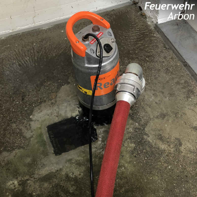 Feuerwehr Arbon - Wasser in Keller