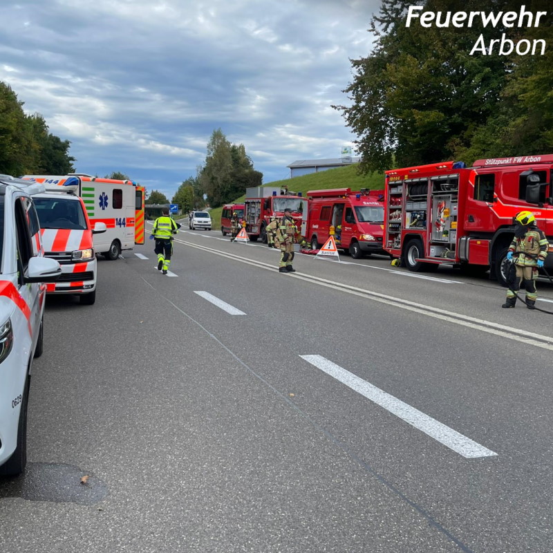 Strassenrettung Feuerwehr Arbon